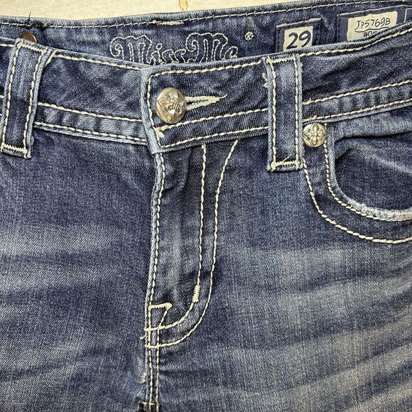 Miss Me Jeans Women’s 29x34 JP5769B Boot Cut Embellished Y2K Cowgirl - Picture 3 of 12